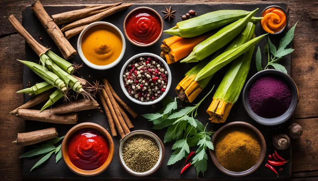 Ingredients for Guyanese pepperpot